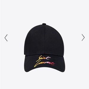 SAINT LAURENT baseball cap. Worn once. Included tags, dust bag, shopping bag.
